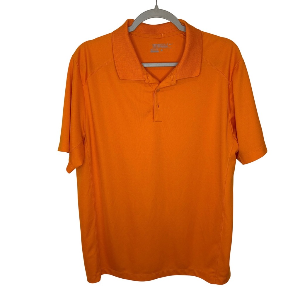 Nike Golf Tour Performance Dri-FIT Orange Polo Shirt Men's L - Picture 1 of 3